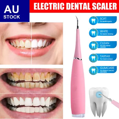 $14.55 • Buy Dental Tool Teeth Whitening Pen Kit Plaque Remover Ultrasonic Cleaner Oral Care