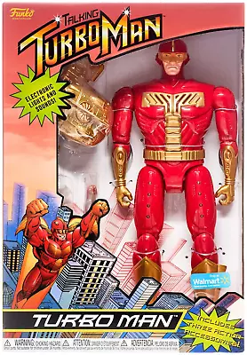 Funko Talking Turbo Man 12  Action Figure *NEW* Jingle All Way Walmart Exclusive • $49.99