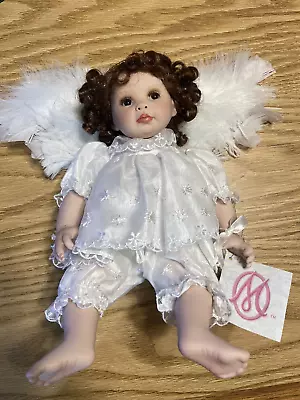 8  Marie Osmond Porcelain Doll ~ Star Twinkler ~ W/ Wings Tag Halo & Jewelry • $20