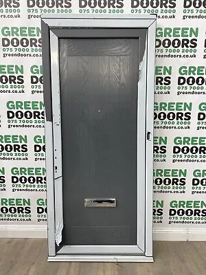 Grey Front Door External Upvc Pvc Pvcu Exterior Anthracite 7016 Deceuninck New • £499.90