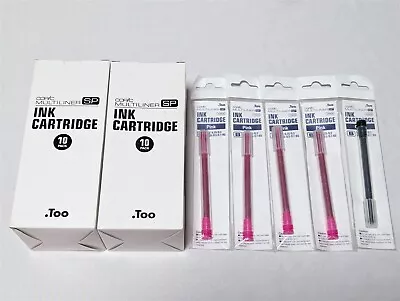 25 Copic Multiliner SP Ink Cartridges BRAND NEW 10 Orange 10 Wine 4 Pink 1 Olive • $119.95