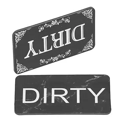 Dishwasher Magnet Dual Sided Clean Dirty Word Magnet Waterproof Anti Scratch HG • $13.27