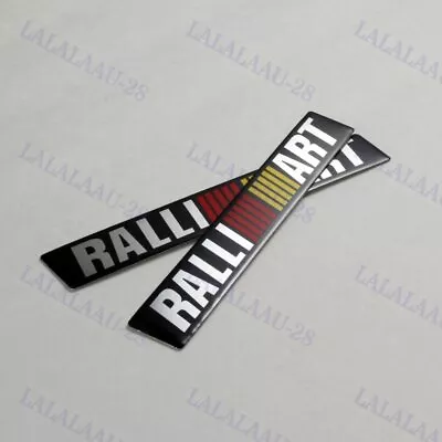 Trunk Emblem Badge Sticker Ralliart Car Body Decal For Mitsubishi Lancer EVO 2PC • $7.06