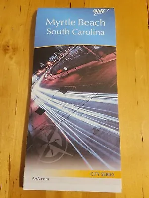 MYRTLE BEACH SOUTH CAROLINA SC City Series Map AAA Road Tour Map NEW • $12