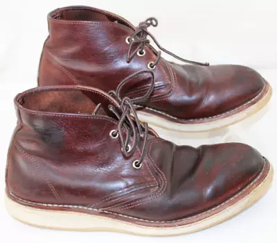 Red Wing Heritage 3141 Work Chukka Boots Mens 9D Briar Oil Slick Leather USA • $84.99