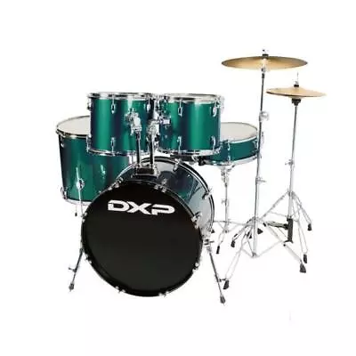 DXP TX04PMEG Pioneer Series Drum Kit Pack - Metallic Emerald Green • $527.95