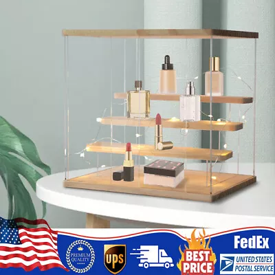 Clear Acrylic Display Case With Light For Collectibles 3 Tier Doll Display Case • $36