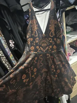 BlackMilk Velvet Goth Halloween V Neck  Dress Size M BNWT Black Milk  RARE • $199