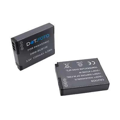 2x Battery Panasonic DMW-BCM13 | Lumix DMC FT5/FT6 TZ60 TZ61 TZ70 TZ71 / DC-FT7 • £15.31