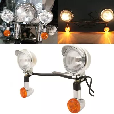 Passing Spot Light Bar For Yamaha V-Star XVS 650 950 1100 1300 XV 1600 1700 • $63.99