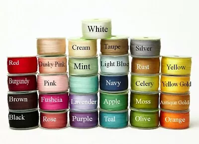 Better Value By The Roll! May Arts 100% Pure Silk 7mm Ribbon - Sold By 50m Roll • £49.99