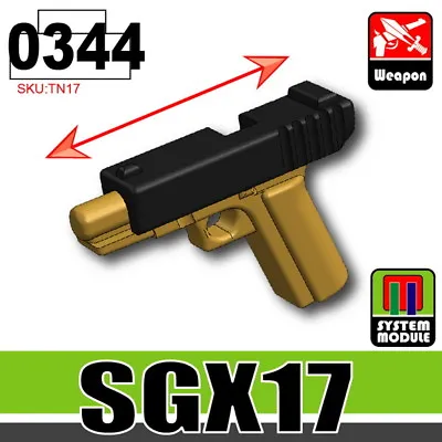 SGX17 Pistol 9mm Compatible With Toy Brick Minifigures Army SWAT • $2.11