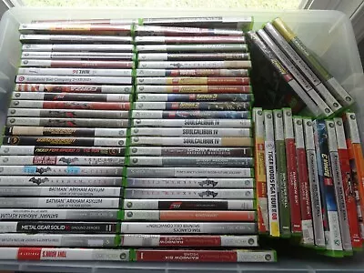 Huge SELECTION XBOX 360 VIDEO GAMES COMPLETE IN CASE YOU CHOOSE FROM DROP DOWN • $30.59