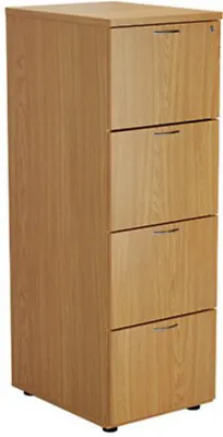 First 4 Drawer Filing Cabinet 464x600x1365mm Nova Oak KF79918 • £303.92