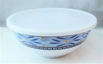 Temp-tations Tara OLD WORLD BLUE Large Lidded Mixing Bowl Melamine EXCELLENT • $46.51