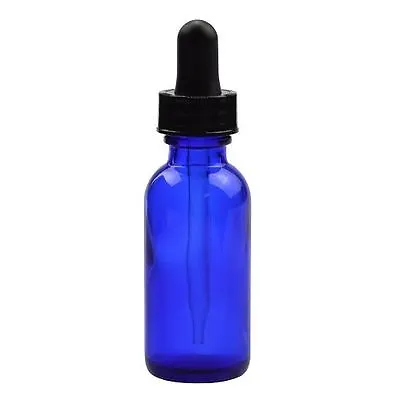 1/2oz Cobalt Blue Glass Bottle With Black Dropper - Choose Your Quantity • $5.88