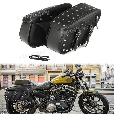 $125.46 • Buy 2x Motorcycle Saddle Bags Saddlebag Luggage Bag  For Yamaha V Star 650 950 1300