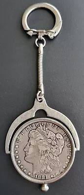 Morgan Silver Dollar Spinner Keychain • $99