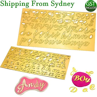$5.59 • Buy Acrylic Letter Alphabet Cake Mold Press Cookie Cutter DIY Stamp Fondant Mould AU