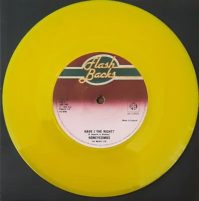 Honeycombs Have I The Right? 7  UK 45 Yellow Vinyl Plain Sleeve • £2.99