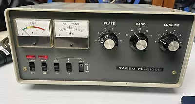 YAESU FL-2100B Vacuum Tube Linear Amplifier Amateur Ham Radio Good Working • $500