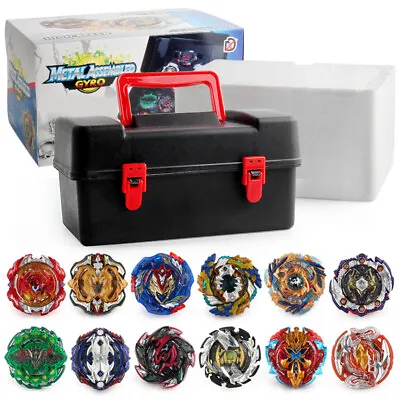 12PCS Beyblade Burst Set Spinning With Grip Launcher+Portable Box Case Toy • $77.48