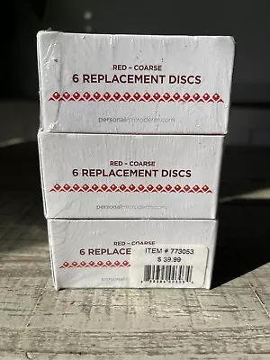 PMD Personal Microderm Replacement Discs - Coarse-Red: 3 Boxes Total: 18 Discs • $29.99