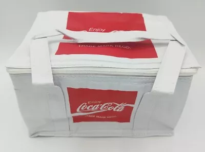 Coca Cola Vintage Cooler Bag  White 6 Cans NEW Deadstock • £12.99