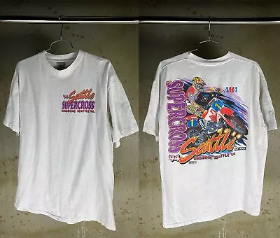 HOT DEAL!!! Vintage 1994 Seattle Supercross T-Shirt Featuring Jeremy McGrath • $28.99