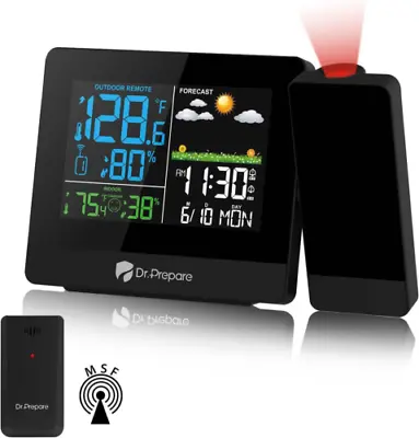 DR.PREPARE Projection Alarm Clock Digital Projector Clock On Upgrade MSF  • £37.49