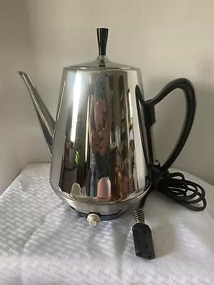 Vntg Chrome Sunbeam Fully Automatic Electric Coffee Percolator Model AP76 • $26.70