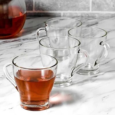 £7.99 • Buy 4pcs 300ml Insulated Thick Transparent Glass Thermal Coffee Tea Mug Cup Set