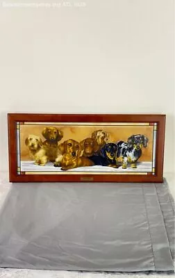 Dachshund Variety Pack Wall Hanging Danbury Mint Judi Rideout Light Up 78791 • $49.99