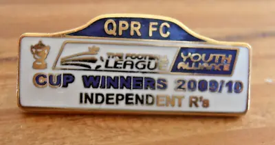 QPR Enamel Football Badge Queens Park Rangers Independent Rs 2009/10 • £4.20