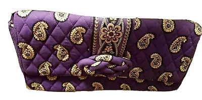 Vera Bradley SIMPLY VIOLET Knot Just A Clutch Shoulder Bag Handbag Purse Purple • $28