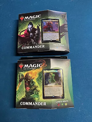 MTG Zendikar Rising Commander Deck Set Of 2 Factory Sealed Magic The Gathering • $50