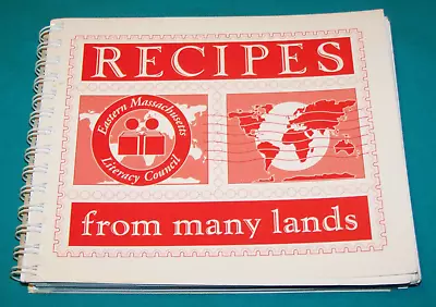 Eastern Massachusetts Literacy Council Cookbook Russian Italian Japanese Recipes • $12.99