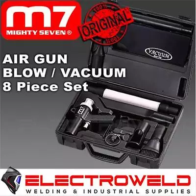 M7 8 Pce Air Vacuum Suction Gun Kit Wonder Blow Tool Air Vac Blower M7-WG202N • $92.26