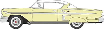 Oxford Diecast 87CIS58002 HO Gauge Chevrolet Impala Sport Coupe 1958 Colonial Cr • $25.32