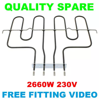 £17.15 • Buy INDESIT IDD6340WH IDU6340BL IDU6340IX 2660 Watts Cooker Oven Grill Element