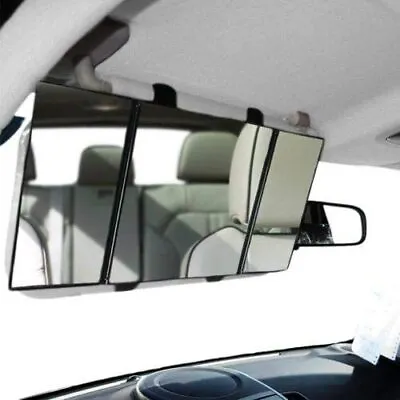 Car Visor Folding Vanity Mirror Makeup Cosmetic Tri-Fold Mirror 2018-2019 • $23.99