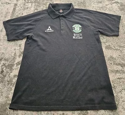 Vintage Hibernian FC Le Coq Sportif Polo Shirt Size M • £29.99