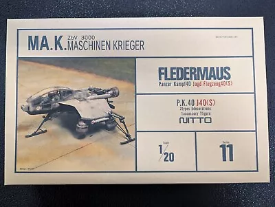 1/20 Nitto S.F.3.D Maschinen Krieger FLEDERMAUS Flugzeug40 Plastic Model Kit NEW • $42.24