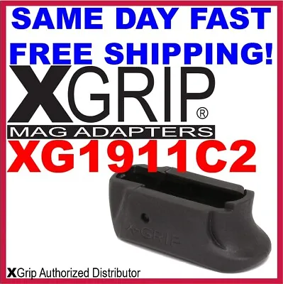 X-Grip Ergonomic Magazine Spacer Sleeve 1911 Officer's Black 1911C2 • $16.30