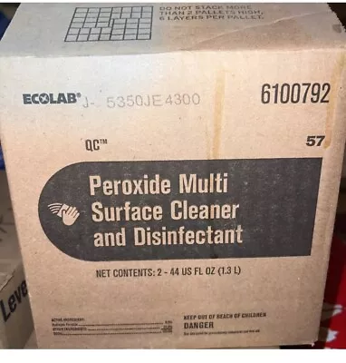 Ecolab 6100792 Peroxide Multisurface Cleaner And Disinfectant (2)- 44 FL Oz • $64.99