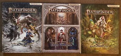 Pathfinder 2e Lost Omens Book Lot. CG Gods And Magic & Ancestry Guide • $50