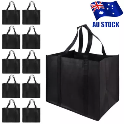 10/1Pack Reusable Grocery Bags Heavy Duty Shopping Bags Large Grocery Totes • $41.44