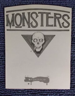 Monsters The Portfolio Mignola Moebius Neslon Vess Barta 1988 13 Prints Mint! • $30