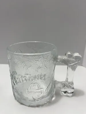 Vintage 1993 McDonald’s Set Of 3 Flintstones Glass Mugs Frosted • $12.99