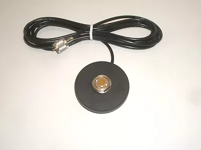 LARSEN NMOMMR 3/4  NMO MAGNETIC MAGNET MOUNT ANTENNA BASE W/ 12Ft COAX CABLE • $64.95
